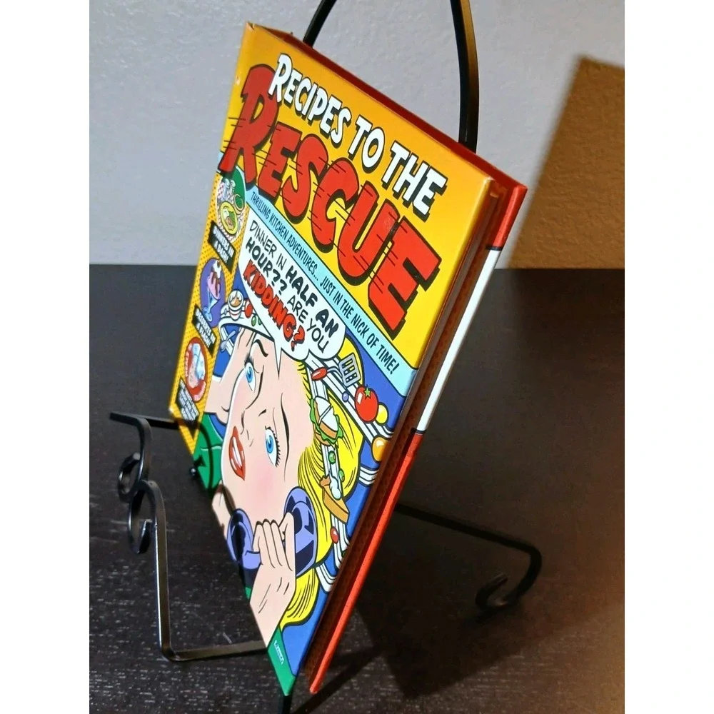 RECIPES TO THE RESCUE - HARDBACK BOOK - 2000 Cooking, Kitchen,‎ Comic Book #B60
